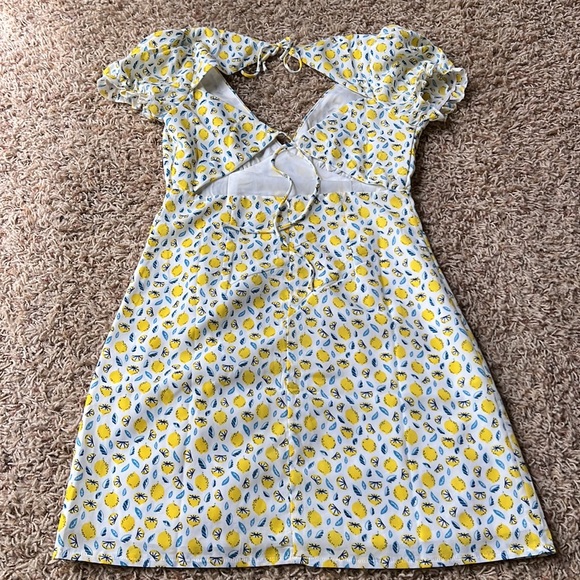 Princess Polly Lemon Dress - Picture 2 of 3